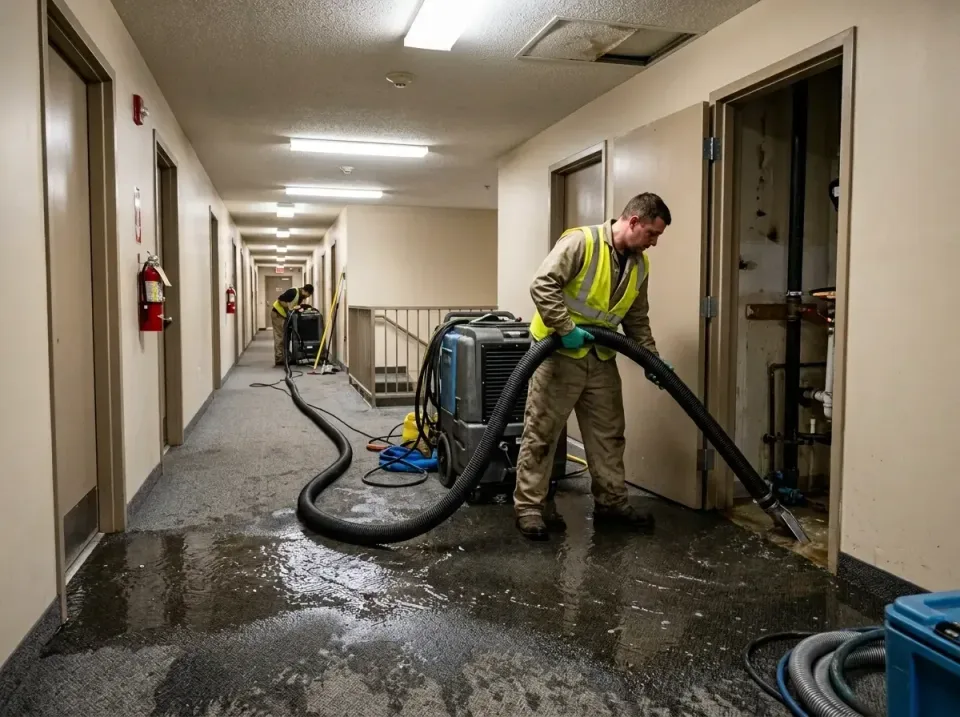 multi-unit-apartment-hallway-f-005 — frequently asked questions, Emergency Burst Pipe Water Extraction & Removal in North Ca…